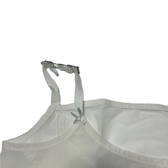 Vintage Underscore 5XL White Bra Cute Little Bows Scalloped Hem 5X Philippines - Picture 3 of 9